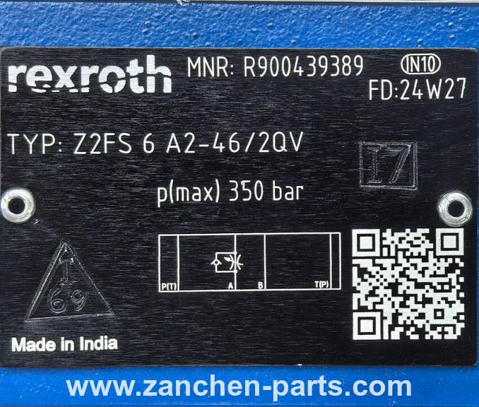 Rexroth R900439389 Throttle Check Valve Z2FS6A2-46/2QV